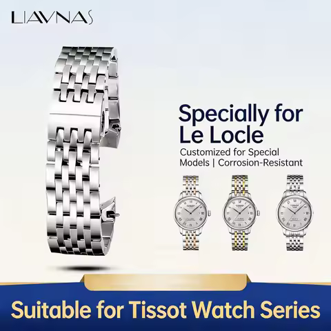For Tissot Le Locle 19mm Stainless Steel Bracelet, Replacement Watch Band Compatible with Tissot Dre