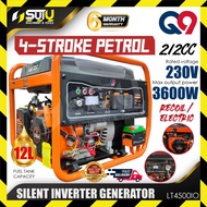 【SUI U】Q9 / QNINE LT4500IO / LT 4500IO 212CC Silent Inverter Generator 3.6kW