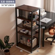 全城熱賣 - 電腦桌旁置物架 落地多層鐵藝小推車收納架 可移動辦公室檔整理櫃