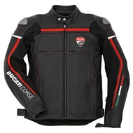 Ducati Corse MotorBike Black Leather Jacket