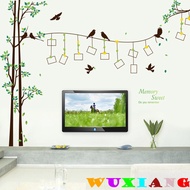 Besar gambar pokok rumah hiasan dinding pelekat