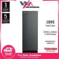 Toshiba 189L Refrigerator 1 Door/Peti Ais 1 Pintu  GR-RD235CC-DMY(37) Peti Sejuk/Fridge/冰箱