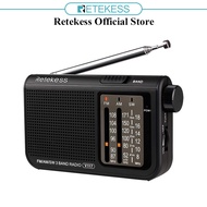Retekess V117 Shortwave Radio Analog Radio Transistor AM FM Portable Radio Support Earphone DSP Oper