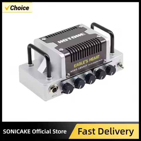 HOTONE Eagle's Heart German Rock Sound Guitar Amp Head 5 Watts Class AB Amplifier with CAB SIM Phone