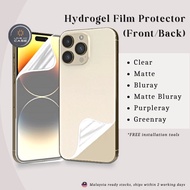 Vivo iQOO Neo 3 5G/iQOO Neo 5 5G/iQOO Neo 5 Lite/iQOO Neo 5 S/iQOO Neo 5 SE Front Back Hydrogel Full Screen Protector