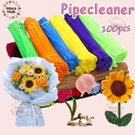 Twister Stick Set DIY Fuzzy Wire Tulip Bouquet Kit 16/32pcs | 100Pcs Fuzzy Wire Flowers Craft Set | 
