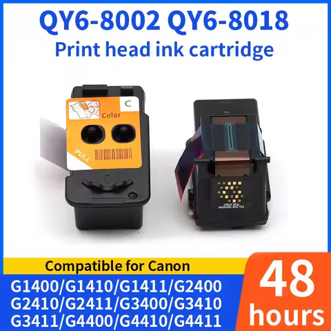 QY6 8002 8018 Ink Cartridge Printhead Compatible For Canon Pixma G2400 G2410 G3400 G3415 G4400 G4410