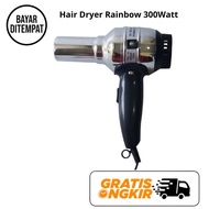 GKO Alat Pengering Rambut Salon Hair Dryer Rainbow 300 Watt bisa untuk Bulu Binatang Kucing Anjing Panas Awet Hitam COD Promo Murah Best Seller