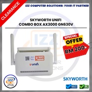 SKYWORTH UNIFI COMBO BOX AX3000 GN630V SKYWORTH/WIFI 6/ROUTER/MESH/ACCESS POINT/ONU/GPON ONU/MODEM