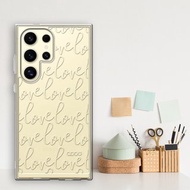 Samsung Galaxy S24/S23/S22系列 浮雕感防震雙料手機殼-LOVE