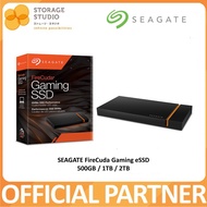 SEAGATE Firecuda Gaming External SSD - USB-C USB 3.0 with NVMe for PC / Laptop, 500GB/1TB/2TB. SEAGATE 3 Years Warranty