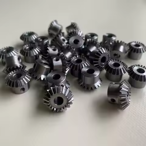 20T 45° 1:1 Ratio Bevel Gears, 5mm Bore,Carbon Steel/45# Steel, 90° Right Angle Drive Gear for RC Ca
