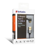 Verbatim L-Shaped Type C to USB-A 充電傳輸線 120cm