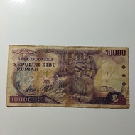 Uang Kertas Kuno non PMG Rp 10.000 Gamelan tahun 1979
