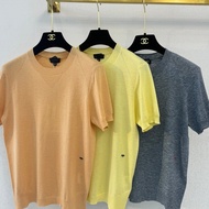 R9XF C'''Minique Style Round Neck Short Sleeve Cashmere Female Ladies Age-Reducing Gentle Sweater To