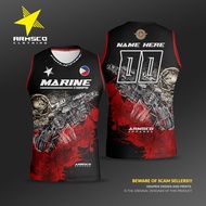 Marine Corps PH ArmsCo Jersey Full Sublimation - Mens Clothing CUSTOMIZE NAME and NUMBER