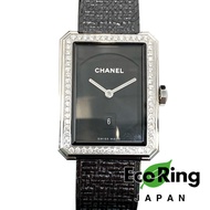△ Chanel 香奈兒 Boy Friend Tweed Black Stainless Steel Diamond Quartz Watch 黑色不銹鋼鑽石石英手錶 H5318 - 247004159