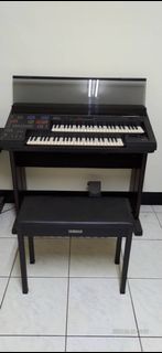 日本製YAMAHA山葉Electone雙層電子琴HS-5電管風琴 （含Yamaha 椅子）二手