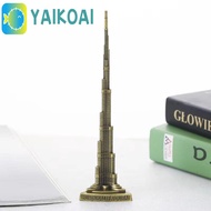 GLENES Burj Khalifa Tower Statue, Kawaii Mini Alloy Burj Khalifa Tower Figurine, Tourist Souvenirs C
