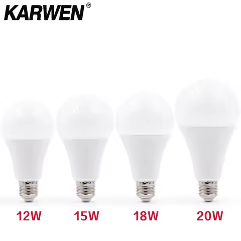 3W 6W 9W 12W 15W 18W 20W LED Bulb Lamps E27 E14 Light Bulb 220V-240V Smart IC High Brightness Lampad
