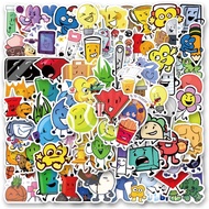 120Pcs BFDI Stickers Pack, Aesthetic Vinyl Waterproof Sticker Decals for Water Bottle,Laptop,Phone,S
