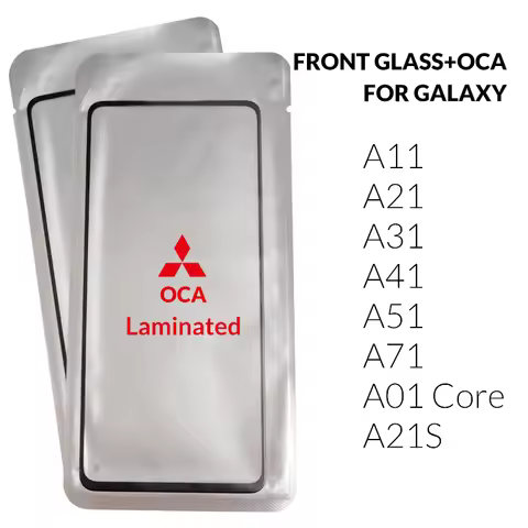 10PCS TOP GLASS For Samsung Galaxy A01 Core A11 A21S A31 A41 A51 A71 LCD Front Touch Screen outer Le