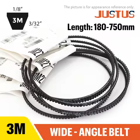 USA-3M Wide-angle belt 180-750mm For Harbor Freight Lathe Drive Belt Transmission Triangle Belt