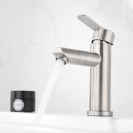 Single Hole 304 Factory Direct Sales Mixing Faucet Washbasin Hot and Cold Washbasin Hand Wash Faucet