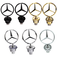 For Mercedes Benz Luxury Zinc Alloy Front Hood Badge Emblems For S/E/C/W Class W210 W204 C200 C260 S600 S280 E260 E320 Car Decoration Accessories