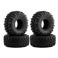 4pcs 57*25mm 1.0" Soft Rubber Wheel Tire Mud Tire for 1/18 1/24 RC Crawler Car Axial SCX24 Bronco AX