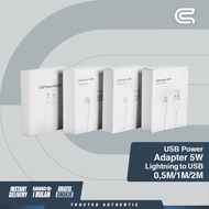 (Bundling) Lightning To USB Cable & USB Power Adapter 5 Watt