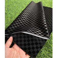 3D leather motorbike seat cover with chess motif, thick material - 3D chess motif seat