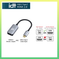 IDT Type C USB-C to HDMI 2.0 Adapter Support 4K@60Hz