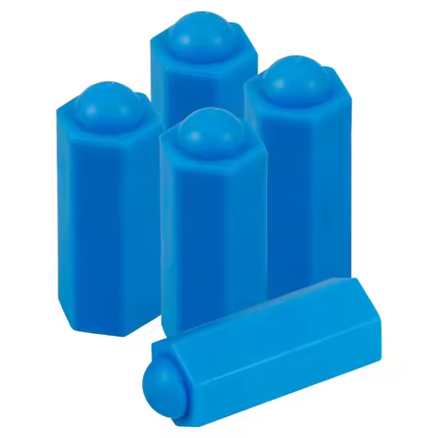 5pcs Plastic Pool Cue Tips Replacement Set Lightweight Portable Billiard Cue Tip Head For Pool Stick
