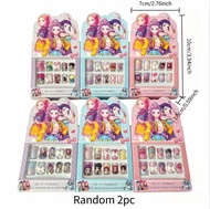 Bandai | Girl Group Exquisite Wearable Nail Stickers with shiny rhinestone full size nails matched j