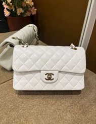Chanel CF 小號荔枝紋白色芯片 24年 （二手99%new）
