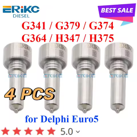 4PC H375 L347PRD Diesel Fuel Injector Nozzle G341 G379 G374 Engine Jet G364 for Delphi Euro5 EMBR001