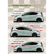 CAR BODY STICKER ALZA MYVI VIVA BEZZA GEN2 AXIA KANCIL 2PCS