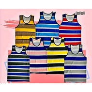 6pcs. per bundle Striped cotton sando (1-13yrs old)