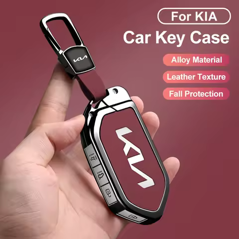Zinc Alloy Car Remote Car Key Case Cover for Kia KN EV9 Picanto GT Line Carnival Seltos Sorento Morn