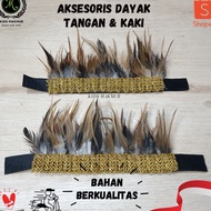 Accessories for dayak feathers, hand and foot feathers, traditional dayak feathers, Papuan tradition