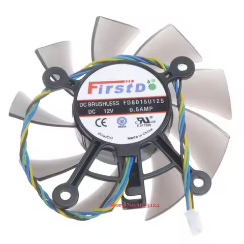 R128015SU FD8015U12S 75mm 4pin 4 x 43mm blower cooler fan for ASUS EAH5830/8600/9800 GTS 450 460 HD7