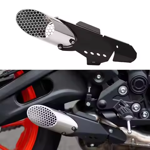 For Yamaha YZF R7 2021-2026 MT07 YZFR7 XSR700 FZ07 Tracer 7 700 Escape Exhaust Pipe Muffler With Alu