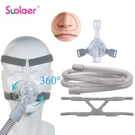 Suolaer Nose CPAP Mask with Headgear for ResMed for BMC Auto CPAP Bipap Machine Anti Snoring CPAP No