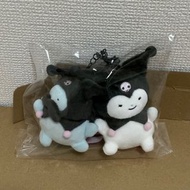 Sanrio 小白虎與黑虎蝦 合作公仔 可羅米 KUROMI