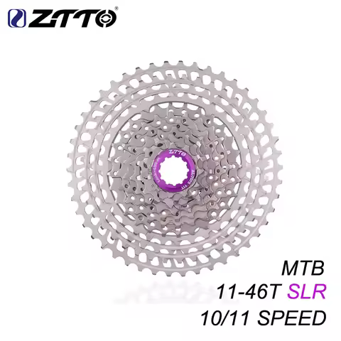 ZTTO Ultralight MTB 10/11 Speed 11-46T SLR Cassette ULT 10s 46T HG Freewheel 11s 46T K7 For GX X1 NX