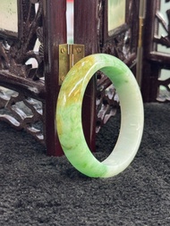 翡翠黃加綠手鐲