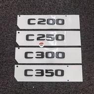 Mercedes Benz AMG Logo AMG Emblem C200 C250 C300 C350 Silver Gloss Black Logoauto parts Car decorati