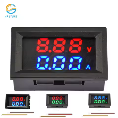 M430 DC 4-30V voltage current power meter 10A 50A 100A LED Digital Voltmeter Ammeter Current Meter V