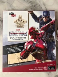 全新正版Marvel Ironman 木製半身模型（$50）